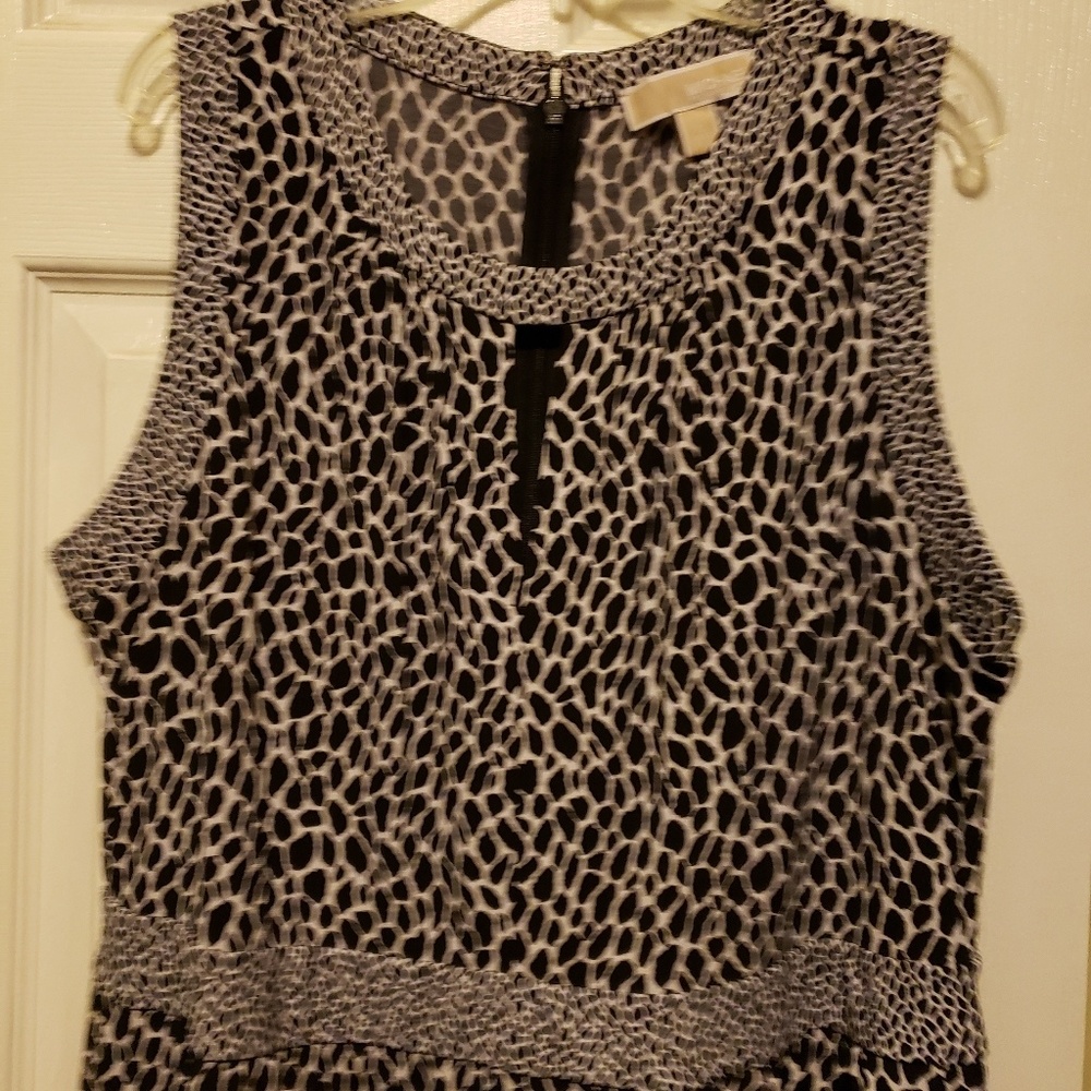 MICHAEL KORS Cheetah Print, black and white dress
